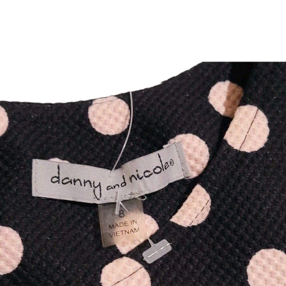 Danny & Nicole Women's Dress Size 8 sleeveless pencil midi dress Black & Pink - Picture 4 of 11
